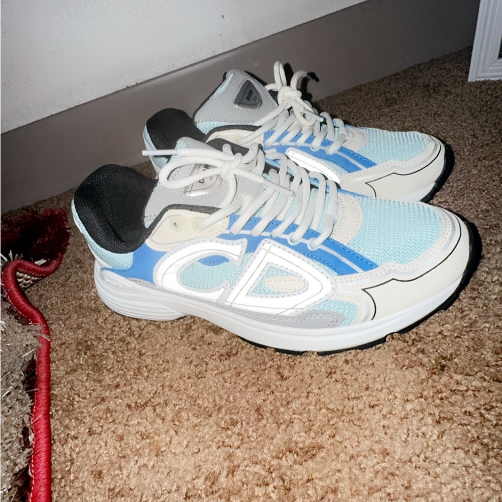 CD Blue and White Sneakers